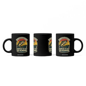 Funny Bass Fish Fisherman Coffee Mug Born To Go Fishing Forced School TS14 Print Your Wear
