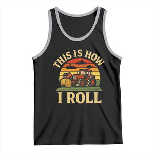 Funny Farming Tractor Tank Top This Is How I Roll Farmer TS14 Black Athletic Heather Print Your Wear
