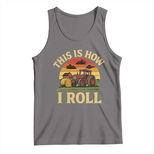 Funny Farming Tractor Tank Top This Is How I Roll Farmer TS14 Deep Heather Print Your Wear