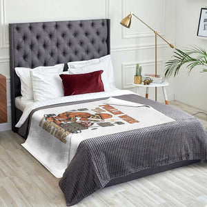 Funny Skeleton Electrician Throw Blanket Pullin Wire Til I Retire Labor Day TS14 Print Your Wear