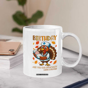Thanksgiving Turkey Nurse Coffee Mug Labor and Delivery Birthday Specialty TS14 Print Your Wear