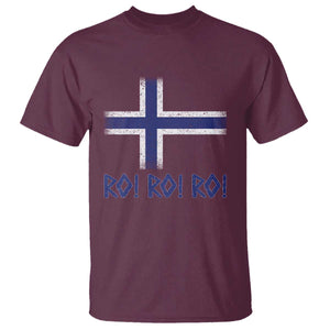 Ro Ro Norge Norway Norwegian Flag T Shirt TS14 Maroon Print Your Wear