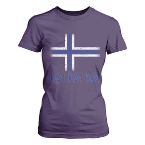 Ro Ro Norge Norway Norwegian Flag T Shirt For Women TS14 Purple Print Your Wear