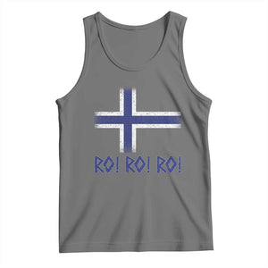 Ro Ro Norge Norway Norwegian Flag Tank Top TS14 Black Heather Print Your Wear