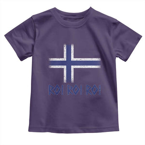 Ro Ro Norge Norway Norwegian Flag Toddler T Shirt TS14 Purple Print Your Wear