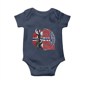 Ro Ro Norge Norway Flag Baby Onesie Cool Norwegian Viking TS14 Navy Print Your Wear