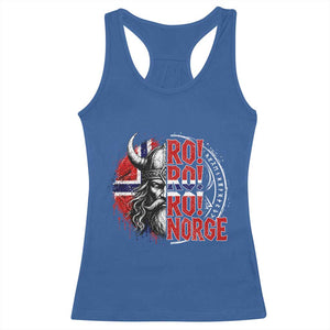 Ro Ro Norge Norway Flag Racerback Tank Top Cool Norwegian Viking TS14 Royal Blue Print Your Wear