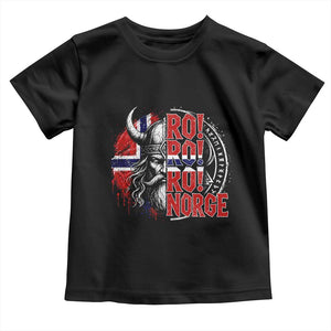Ro Ro Norge Norway Flag Toddler T Shirt Cool Norwegian Viking TS14 Black Print Your Wear