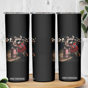 Funny Raccoon Whiskey Sunglasses Norwegian Flag Skinny Tumbler Viral Trash Panda Football Texas Souvenir Meme TS14 Print Your Wear
