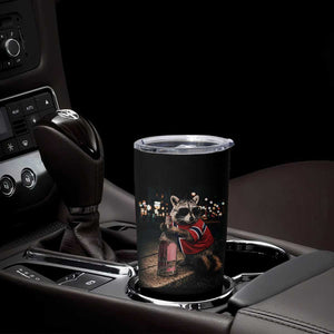Funny Raccoon Whiskey Sunglasses Norwegian Flag Tumbler Cup Viral Trash Panda Football Texas Souvenir Meme TS14 Print Your Wear
