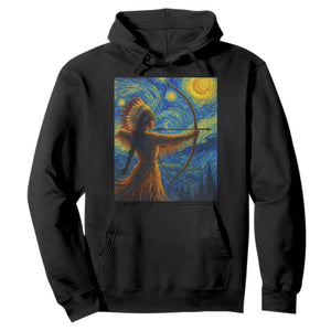 Native American Indian Women Hoodie Starry Night Indigenous Pride TS14 Black Print Your Wear
