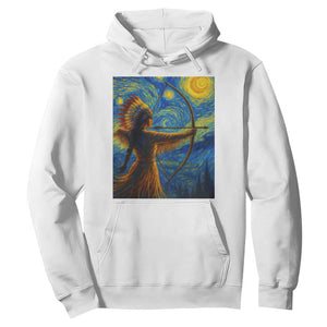 Native American Indian Women Hoodie Starry Night Indigenous Pride TS14 White Print Your Wear