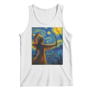 Native American Indian Women Tank Top Starry Night Indigenous Pride TS14 White Print Your Wear