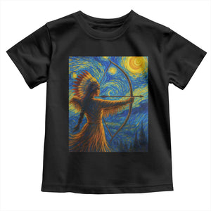 Native American Indian Women Toddler T Shirt Starry Night Indigenous Pride TS14 Black Print Your Wear