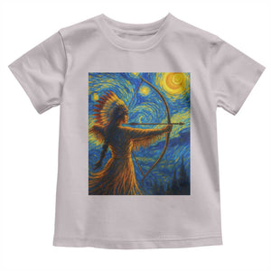 Native American Indian Women Toddler T Shirt Starry Night Indigenous Pride TS14 Ice Gray Print Your Wear