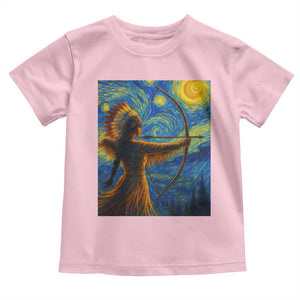 Native American Indian Women Toddler T Shirt Starry Night Indigenous Pride TS14 Light Pink Print Your Wear