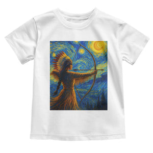 Native American Indian Women Toddler T Shirt Starry Night Indigenous Pride TS14 White Print Your Wear