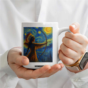 Native American Indian Women Coffee Mug Starry Night Indigenous Pride TS14 Print Your Wear