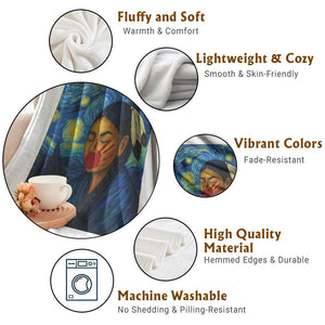 Native American MMIW Throw Blanket Starry Night Indigenous People Day TS14 Print Your Wear