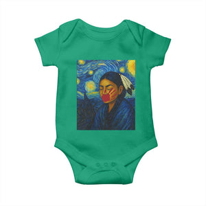 Native American MMIW Baby Onesie Starry Night Indigenous People Day TS14 Irish Green Print Your Wear