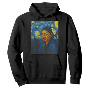 Native American MMIW Hoodie Starry Night Indigenous People Day TS14 Black Print Your Wear
