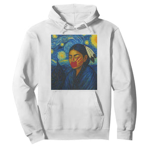 Native American MMIW Hoodie Starry Night Indigenous People Day TS14 White Print Your Wear
