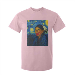 Native American MMIW T Shirt For Kid Starry Night Indigenous People Day TS14 Light Pink Print Your Wear