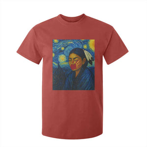 Native American MMIW T Shirt For Kid Starry Night Indigenous People Day TS14 Red Print Your Wear