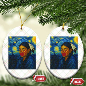 Native American MMIW Ceramic Ornament Starry Night Indigenous People Day TS14 Print Your Wear