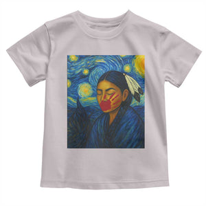 Native American MMIW Toddler T Shirt Starry Night Indigenous People Day TS14 Ice Gray Print Your Wear