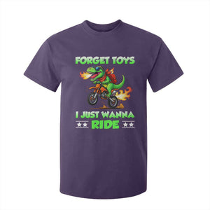 Motocross Dirt Bike Boys T Shirt For Kid Forget Toys I Just Wanna Ride TS14 Purple Print Your Wear