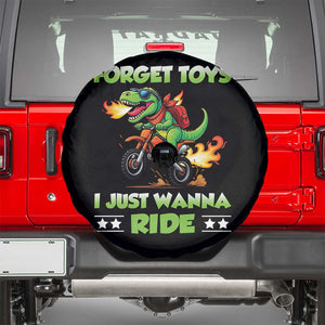 Motocross Dirt Bike Boys Spare Tire Cover Forget Toys I Just Wanna Ride TS14 Black Print Your Wear