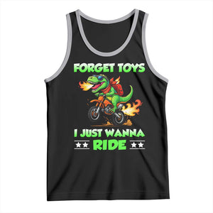 Motocross Dirt Bike Boys Tank Top Forget Toys I Just Wanna Ride TS14 Black Athletic Heather Print Your Wear