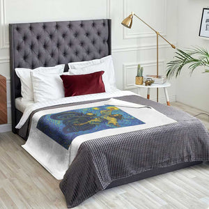 Funny Jesus Christian Motorcycle Throw Blanket Starry Night Van Gogh Biker TS14 Print Your Wear