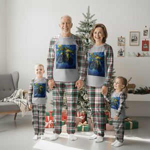 Funny Jesus Christian Motorcycle Plaid Pajama Set Starry Night Van Gogh Biker TS14 Christmas Plaid Print Your Wear
