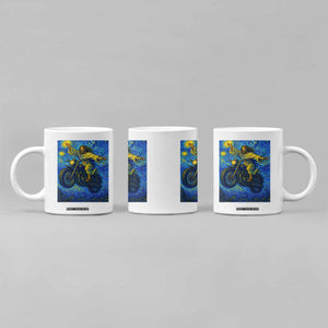 Funny Jesus Christian Motorcycle Coffee Mug Starry Night Van Gogh Biker TS14 Print Your Wear