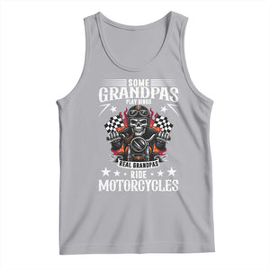 Funny Grandpa Biker Tank Top Some Grandpas Play Bingo Real Grandpas Ride Motorcycles TS14 Athletic Heather Print Your Wear