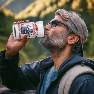 Funny Skeleton Motorcycle 4 in 1 Can Cooler Tumbler American Motorcycle Indian Bikers Club TS14 Print Your Wear