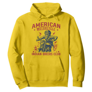 Funny Skeleton Motorcycle Hoodie American Motorcycle Indian Bikers Club TS14 Daisy Print Your Wear