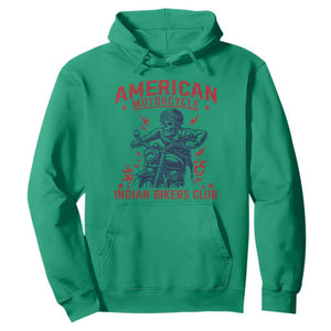Funny Skeleton Motorcycle Hoodie American Motorcycle Indian Bikers Club TS14 Irish Green Print Your Wear
