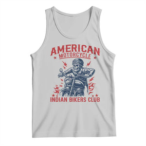 Funny Skeleton Motorcycle Tank Top American Motorcycle Indian Bikers Club TS14 Ash Print Your Wear