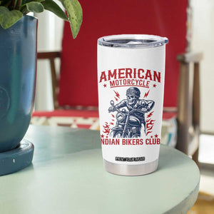 Funny Skeleton Motorcycle Tumbler Cup American Motorcycle Indian Bikers Club TS14 Print Your Wear