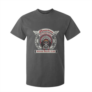 Native American Indian Chief Skull Motorcycle Headdress T Shirt For Kid TS14 Dark Heather Print Your Wear