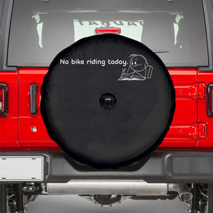 Funny Biker Lovers Spare Tire Cover No Bike Riding Today TS14 Black Print Your Wear