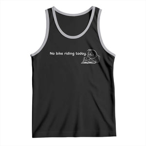 Funny Biker Lovers Tank Top No Bike Riding Today TS14 Black Athletic Heather Print Your Wear