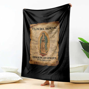 Virgin Mary Throw Blanket Our Lady Virgen De Guadalupe TS14 Print Your Wear