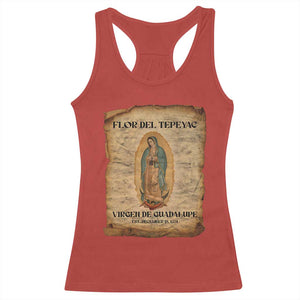 Virgin Mary Racerback Tank Top Our Lady Virgen De Guadalupe TS14 Red Print Your Wear