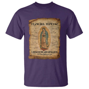 Virgin Mary T Shirt Our Lady Virgen De Guadalupe TS14 Purple Print Your Wear