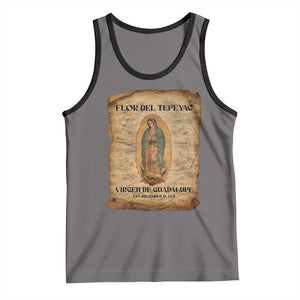 Virgin Mary Tank Top Our Lady Virgen De Guadalupe TS14 Deep Heather Black Print Your Wear