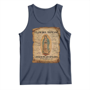 Virgin Mary Tank Top Our Lady Virgen De Guadalupe TS14 Navy Print Your Wear